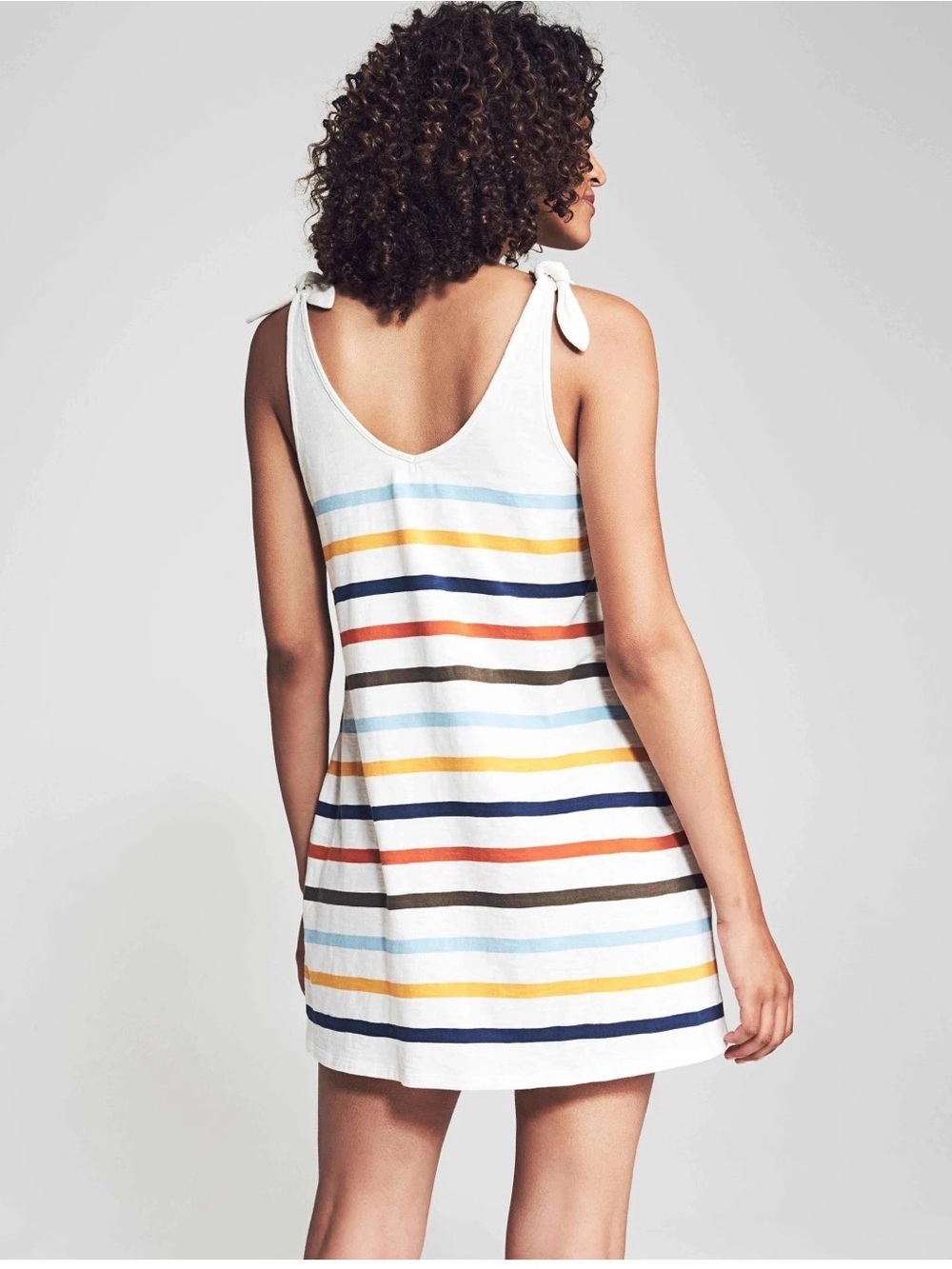 Faherty Womens Florence Dress, Multi Toto Stripe, Size XS - Picture 3 of 5
